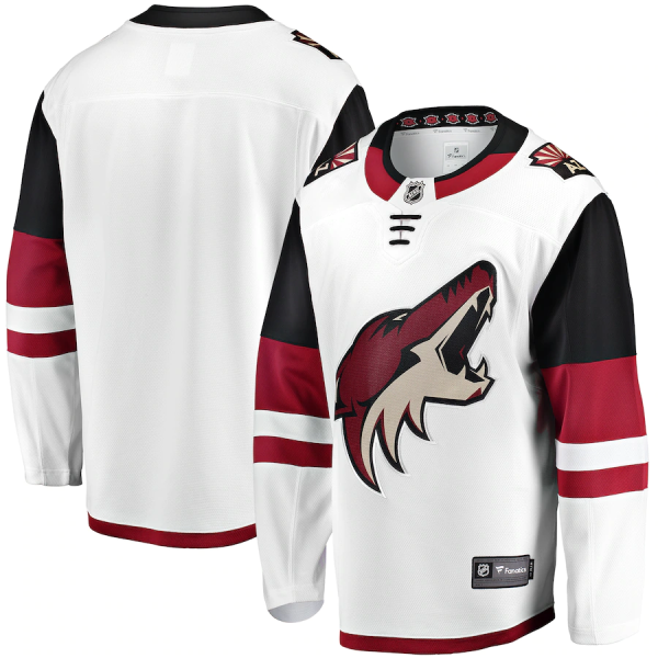 Herren Arizona Coyotes Eishockey Trikot Fanatics Branded Breakaway Auswärts Weiß